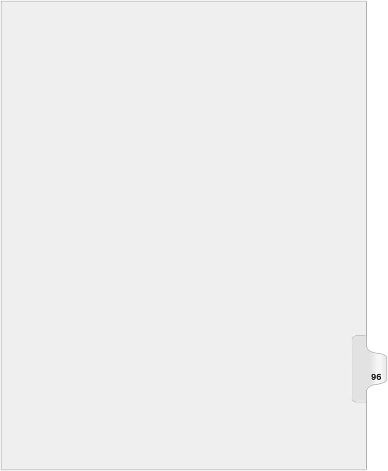 ® Side Number Tabs - AVE Style Bold Font - Pack of 25